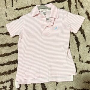 The Beaufort Bonnet Company Light Pink Striped Polo